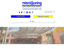Tablet Screenshot of miamiawning.com
